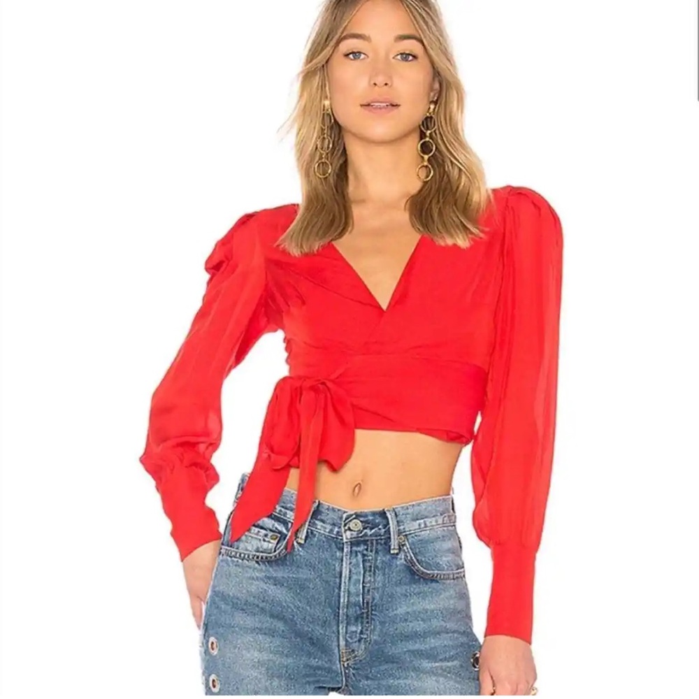 Revolve LPA Wrap Blouse - Picture 2 of 10